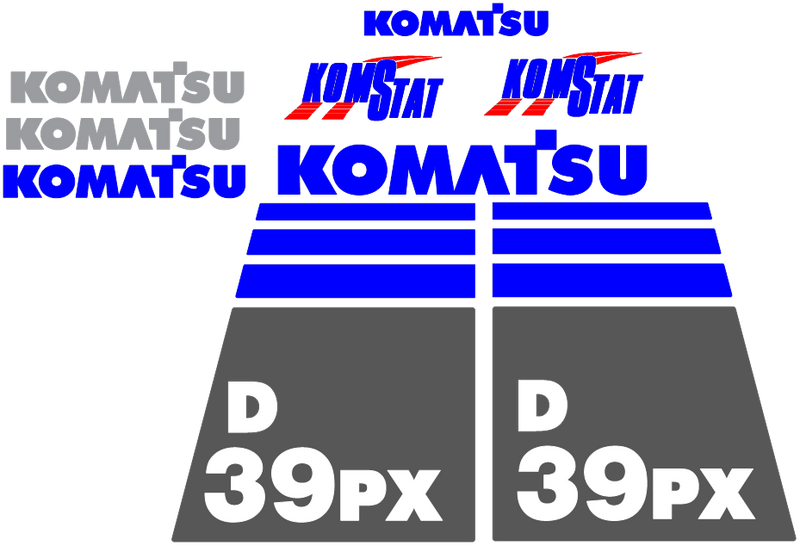 Komatsu D39PX-21 Decal Set
