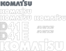 Komatsu D41E-6 Decal Set