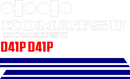 Komatsu D41P-5 Decal Set