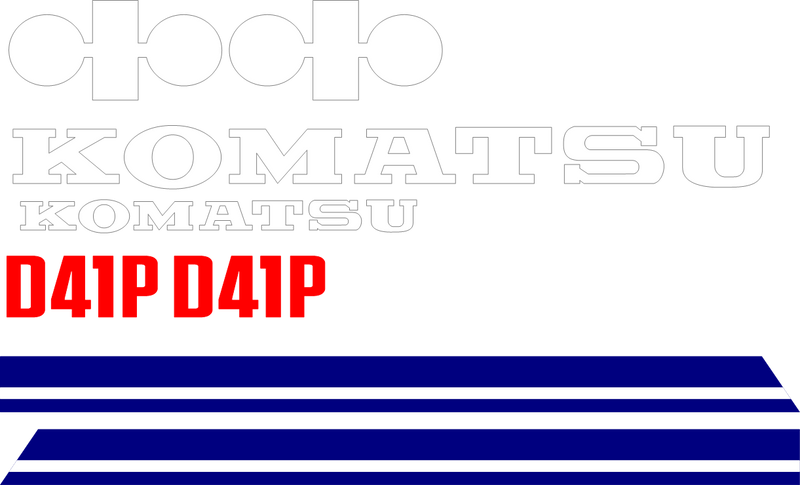 Komatsu D41P-5 Decal Set