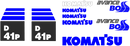 Komatsu D41P-6 LGP Decal Set