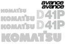 Komatsu D41P Decal Set
