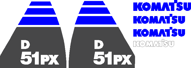 Komatsu D51PX-22 Decal Set
