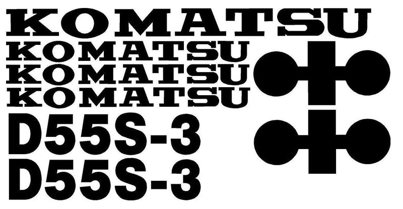 Komatsu D55S-3  Decal Set
