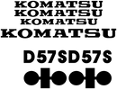 Komatsu D57S Decal Set