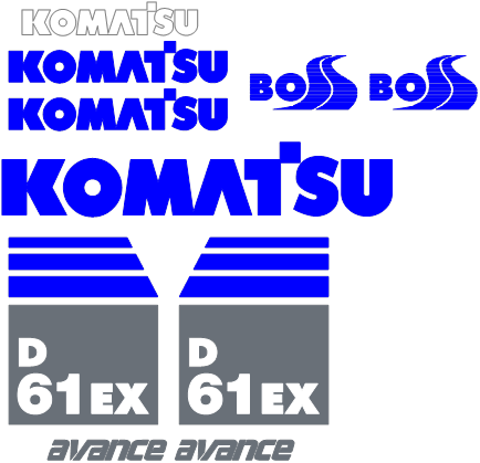 Komatsu D61EX-15 Decal Set