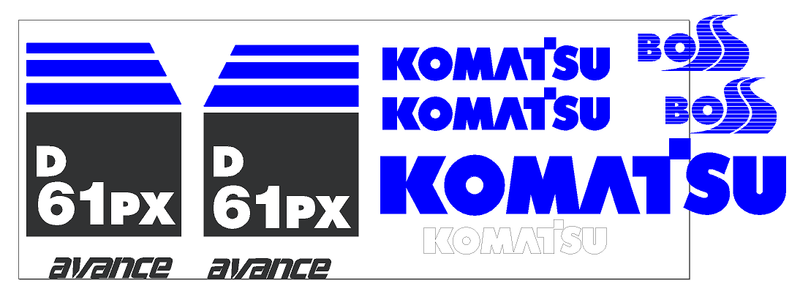 Komatsu D61PX-15 Decal Set