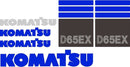 Komatsu D65EX-15 Decal Set