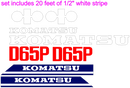 Komatsu D65P-11 Decal Set
