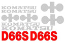Komatsu D66S-1 Decal Set