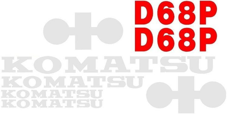 Komatsu D68P Decal Set