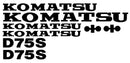 Komatsu D75S-3 Decal Set