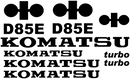 Komatsu D85E-18 Decal Set