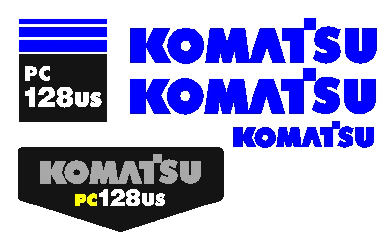 Komatsu PC128US-2 Decal Set