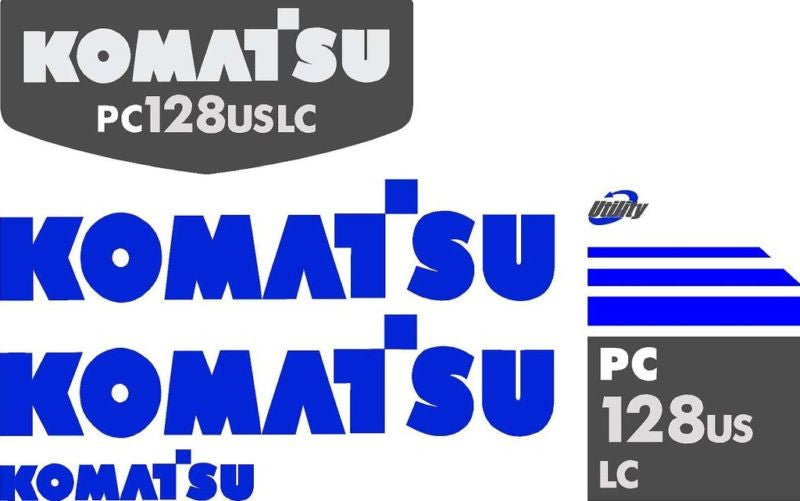 Komatsu PC128US Decal Set