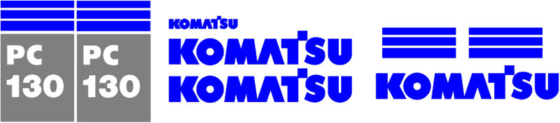 Komatsu PC130-6K Decal Set