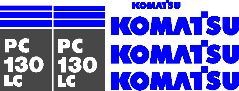 Komatsu PC130 LC-6 Decal Set