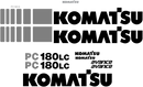 Komatsu PC180 LC-6 Decal Set