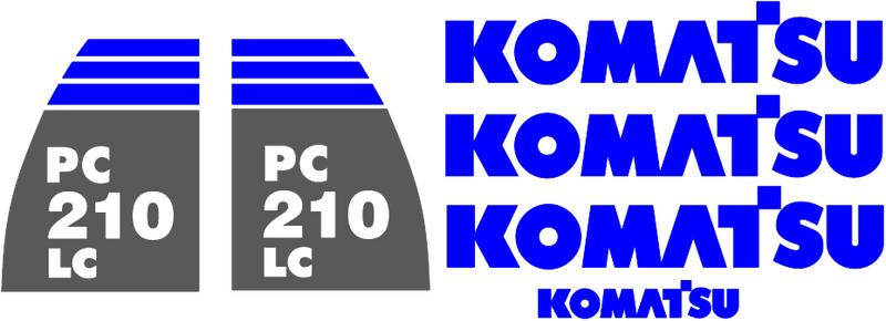 Komatsu PC210 MH-8 Decal Set