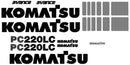 Komatsu PC220-6LE Decal Set