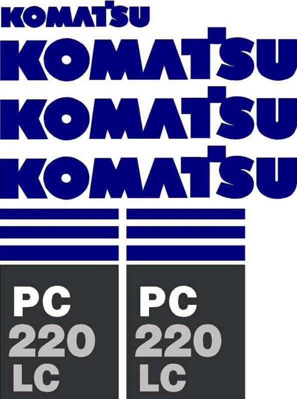 Komatsu PC220 LC-7 Decal Set