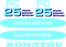 Komatsu PC25  Decal Set