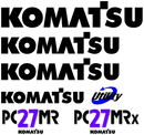 Komatsu PC27MRx-1 Decal Set