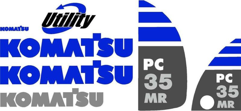Komatsu PC35MR-2 Decal Set