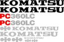 Komatsu PC360 LC-3  Decal Set