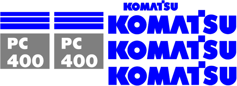 Komatsu PC400-7 Decal Set