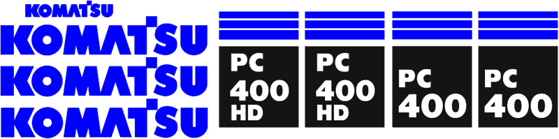 Komatsu PC400 HD-5 Decal Set