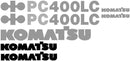 Komatsu PC400 LC-5 Decal Set