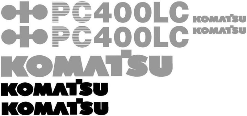 Komatsu PC400 LC-5 Decal Set