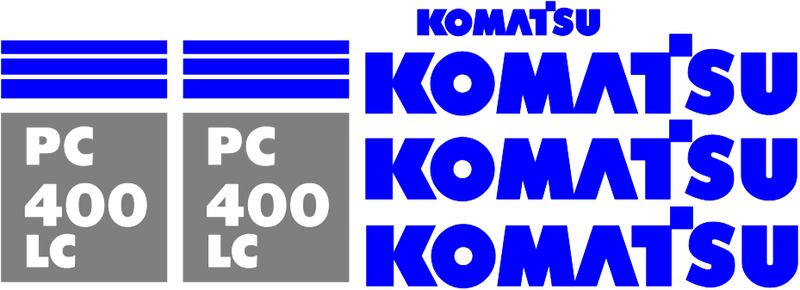 Komatsu PC400 LC-7 Decal Set