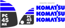 Komatsu PC45MR-3 Decal Set