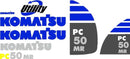 Komatsu PC50MR-2 Decal Set