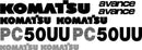Komatsu PC50UU Decal Set