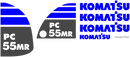 Komatsu PC55MR-3  Decal Set