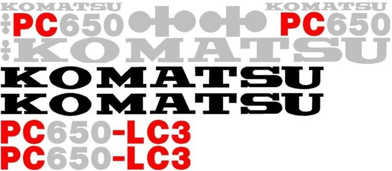 Komatsu PC650 LC-3 Decal Set