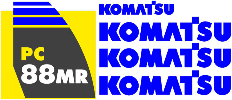 Komatsu PC88MR-8  Decal Set