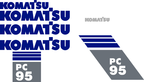 Komatsu PC95 Decal Set