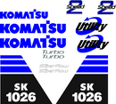 Komatsu SK1026-5N  Decal Set