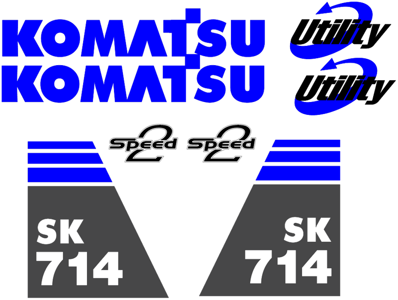 Komatsu SK714-5 Decal Set