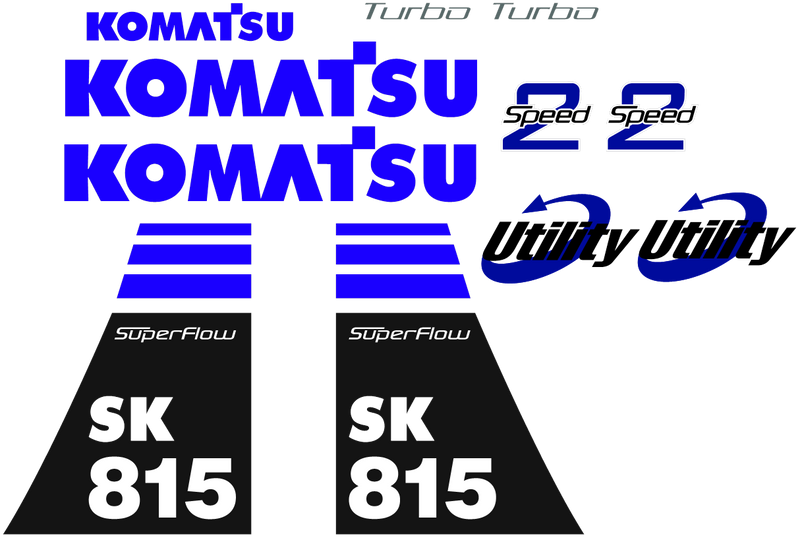 Komatsu SK815-5N Decal Set