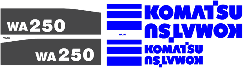 Komatsu WA250-5L Decal Set