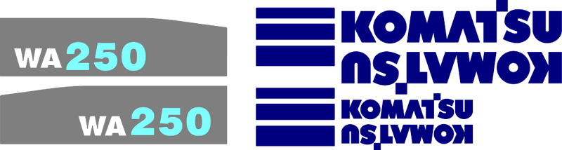 Komatsu WA250-6 Decal Set