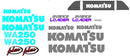 Komatsu WA250-3MC Decal Set