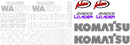 Komatsu WA270-3 Decal Set