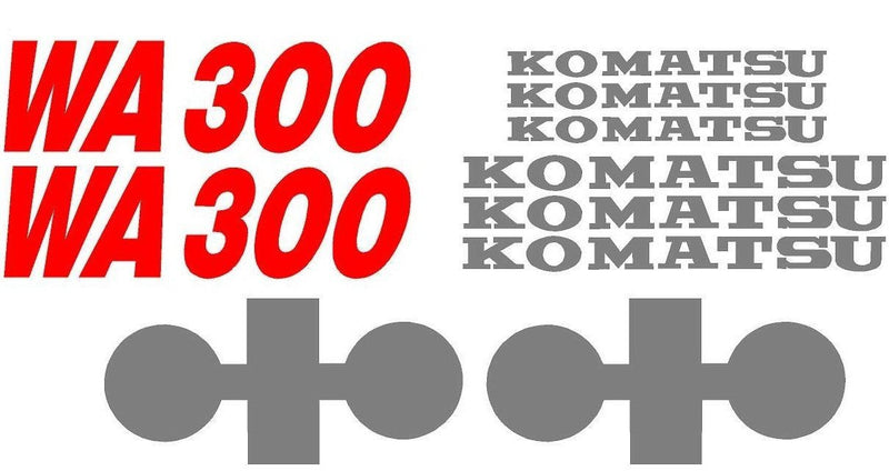 Komatsu WA300-1 Decal Set