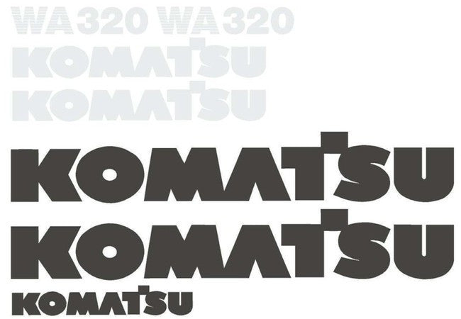Komatsu WA320-3 Decal Set
